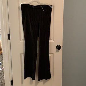 Black and white pinstripe maternity pants Medium